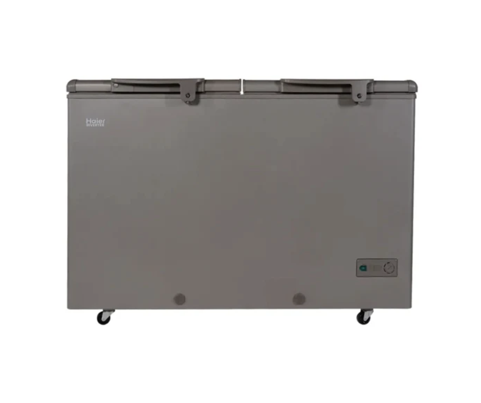 HDF-385IG | Haier Double-Door Inverter Deep Freezer - Grey