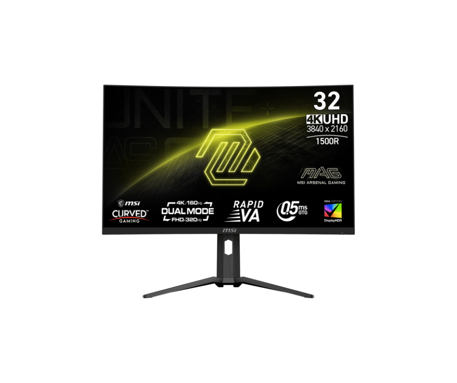 321CUPDF | MSI MAG 32″ Curved Dual-Mode Gaming Monitor - Black