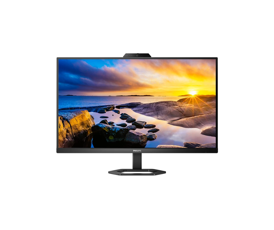 27E1N5600HE | Philips ErgoBase 27" QHD IPS LED Monitor with 5MP Windows Hello Webcam - Black