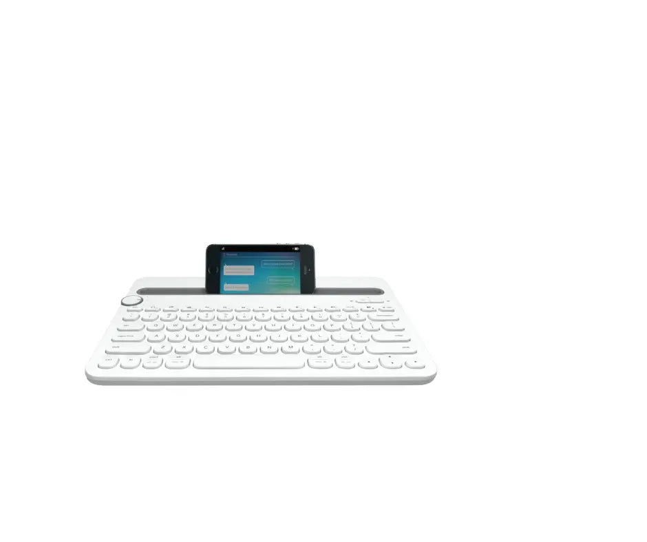 K480 | Logitech Multi Device Bluetooth Wireless Keyboard - White Pak Mac