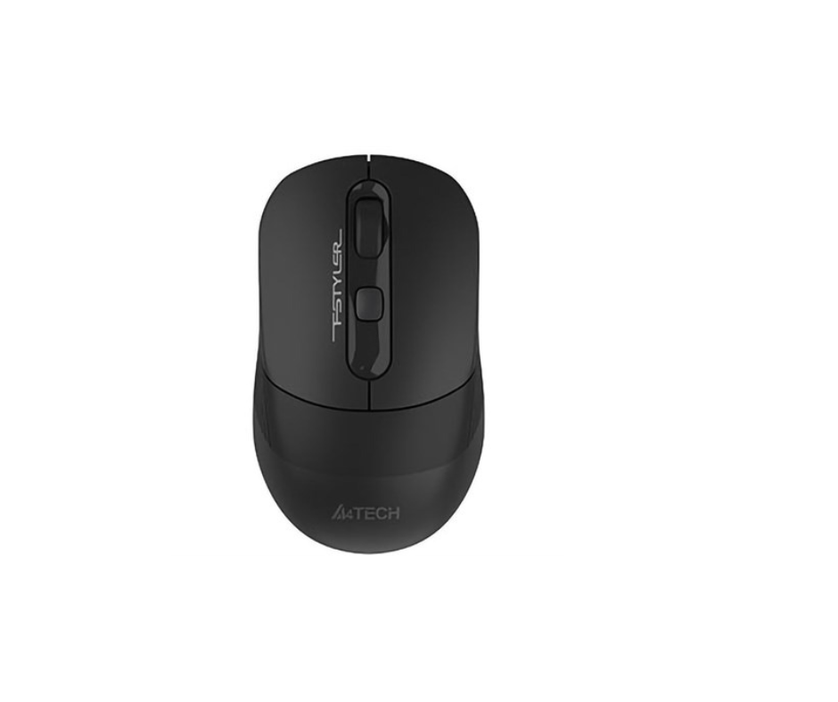 FB10CS | A4Tech 2.4Ghz Wireless Rechargeable Mouse - Black Pak Mac