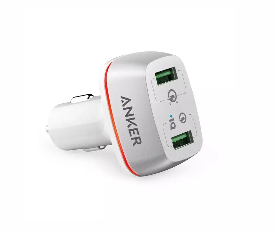 A2224H21 | Anker Car Charger Power Drive with Quick Charge - White Pak Mac