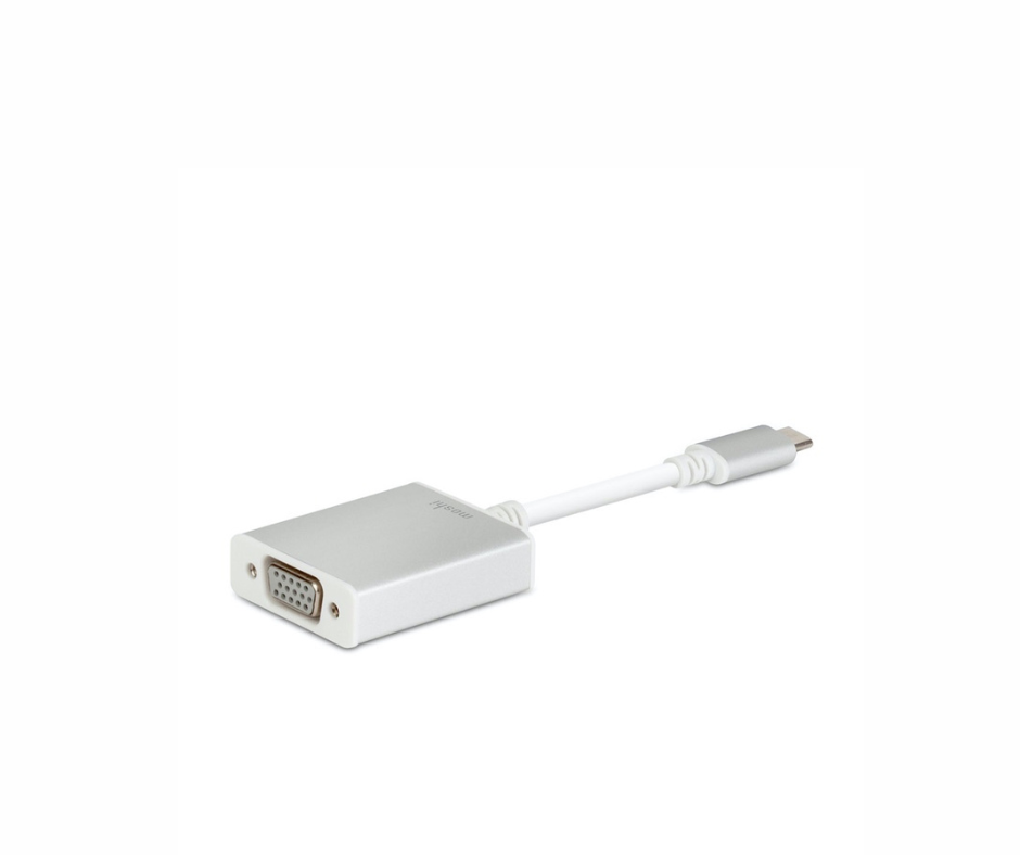 99MO084201 | Moshi USB-C to VGA Adapter - Silver Pak Mac
