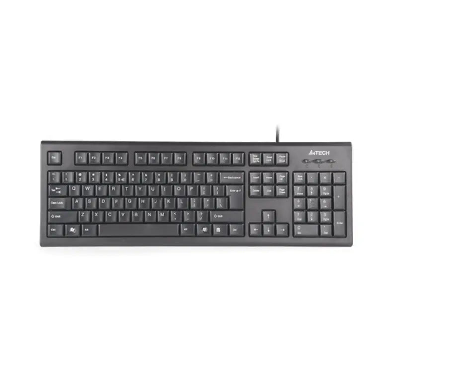 KR-85 | A4Tech Comfort USB Wired Keyboard - Black Pak Mac