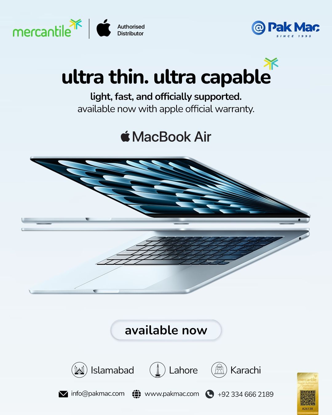 Apple 13" MacBook Air with M4 Chip Pak Mac