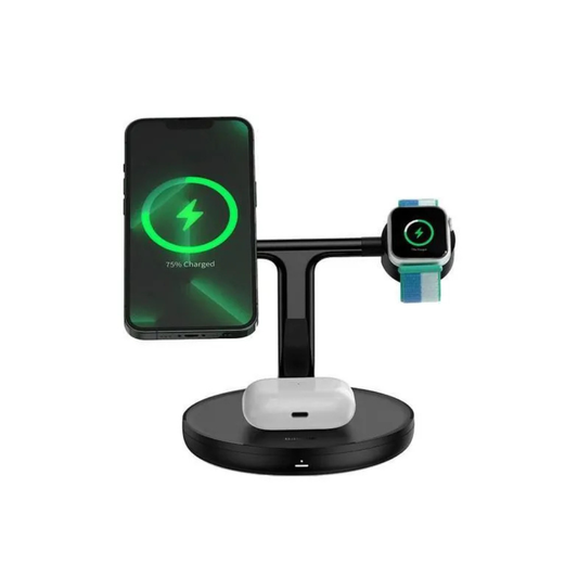 BS-W527 | Baseus Swan 3 in 1 Wireless Magnetic Charging Bracket - Black