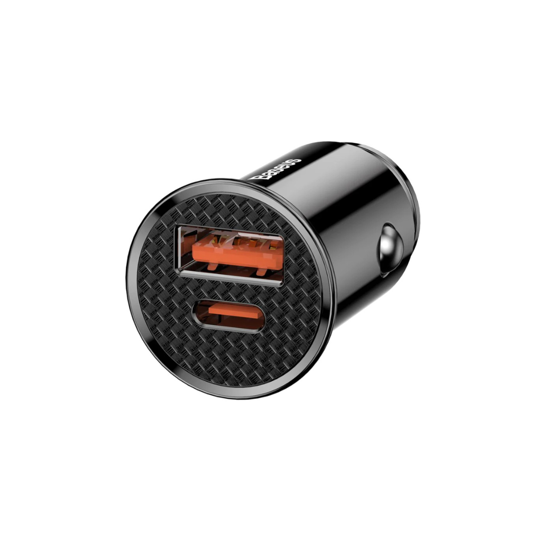Baseus | Baseus Charger USB-C & USB 3.0 Car Charger - Black