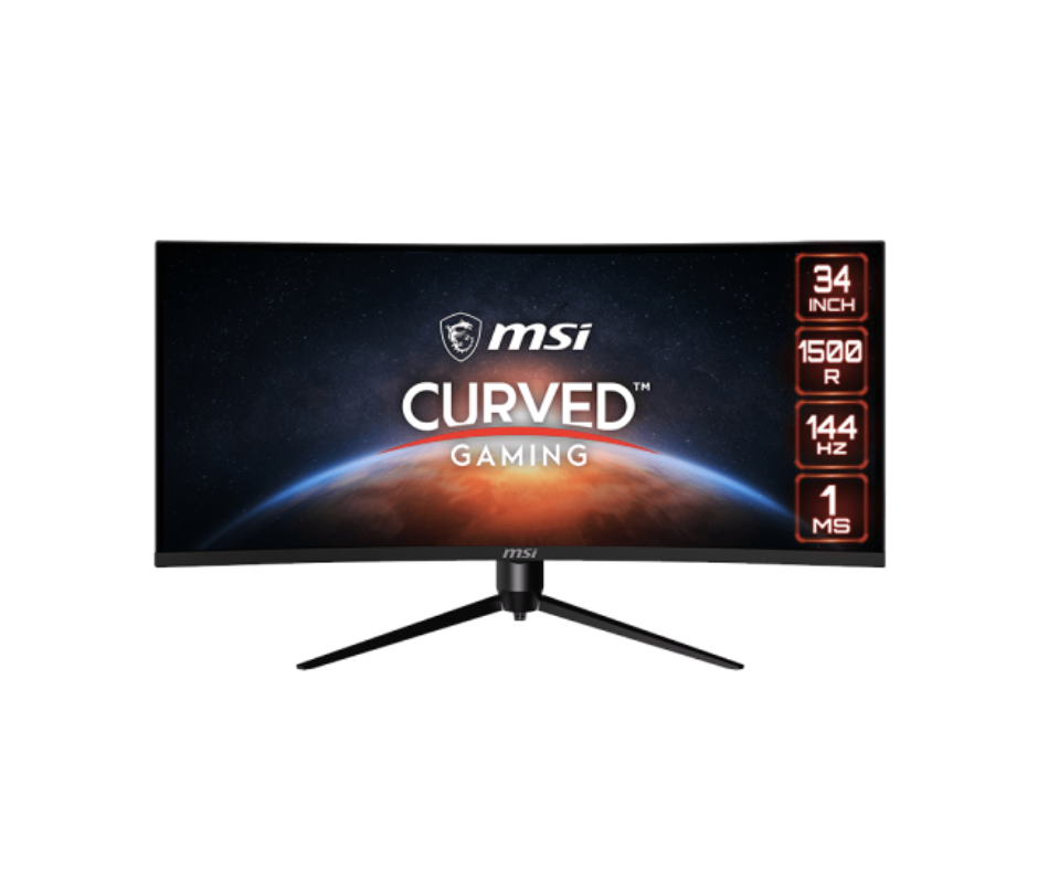 342CQR | MSI MAG E2 34″ Curved Gaming Monitor - Black