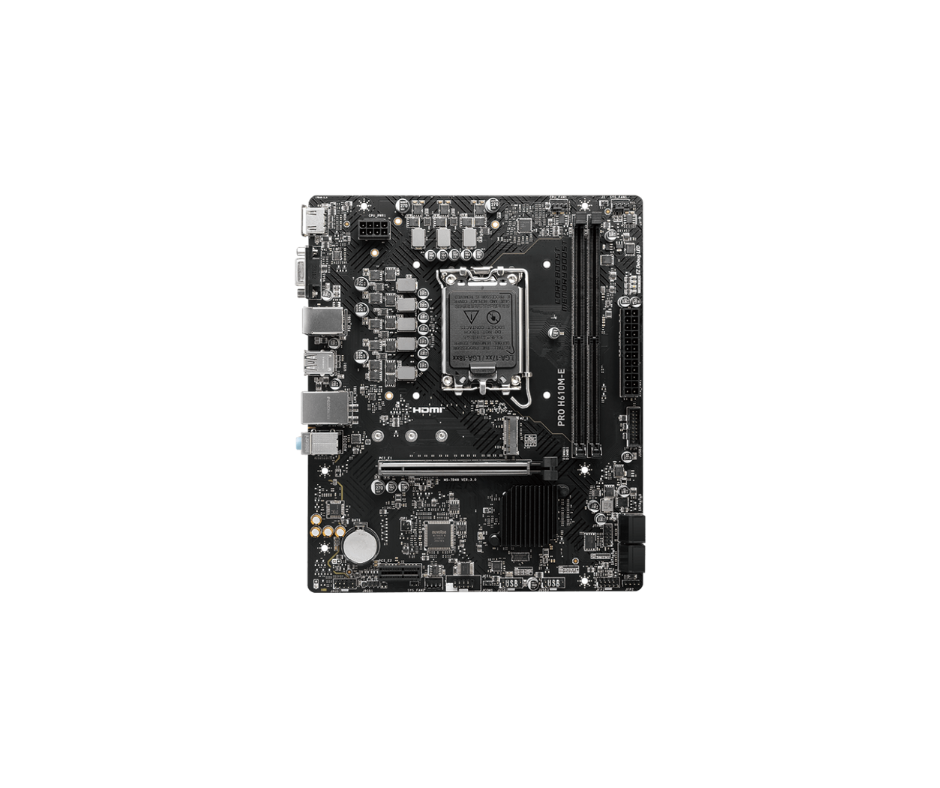 H610M-E | MSI PRO DDR5 Micro ATX Motherboard