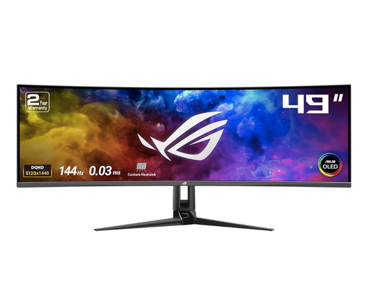 PG49WCD | ASUS ROG Swift 49″ Curved QD-LED Gaming Monitor - Black