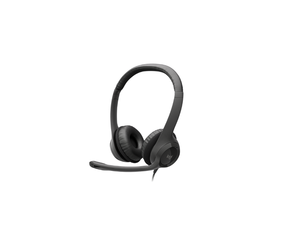 Logitech H390 USB Headset – Black