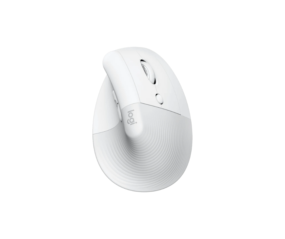 Logitech Lift Vertical Wireless Mouse – White