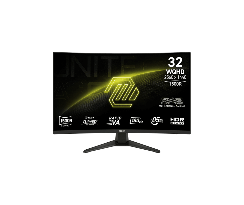 321CQF | MSI MAG E18 32″ 2K Curved Gaming Monitor - Black