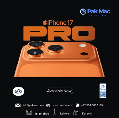 Apple iPhone 17 Pro Max (PTA Approved) Pak Mac