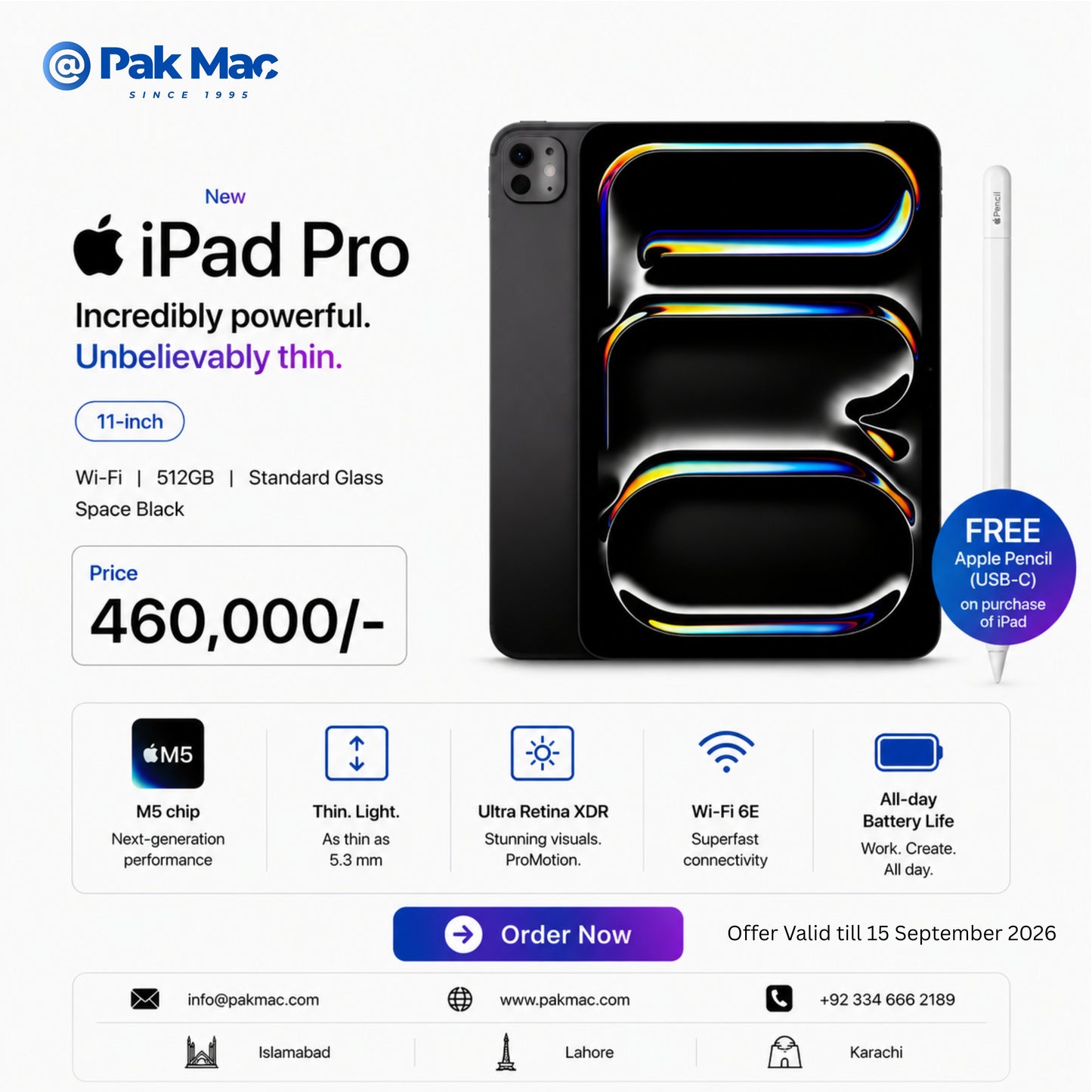 Apple 11" iPad Pro with M5 Chip