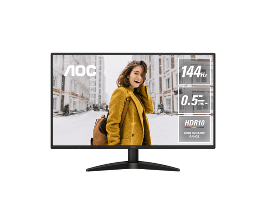 27B36X | AOC 27” Frameless Gaming Monitor – 144Hz IPS Performance - Black Pak Mac