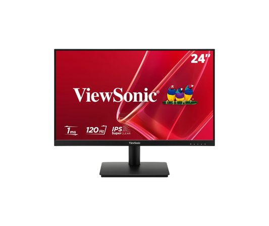 VA240A-H | ViewSonic 24” Full HD IPS Monitor – 120Hz Smooth Display - Black Pak Mac