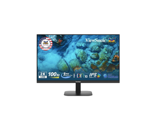 VA2708-4K-MHD | ViewSonic 27″ Multitasking 4K UHD IPS LED Monitor – Black
