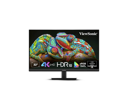 VA3208-4K-MHD | ViewSonic 32″ 4K UHD LED Monitor – Black