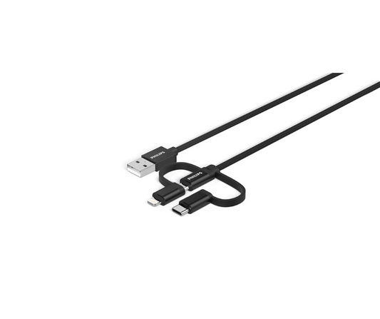 PHILIPS DURABLE 3-in-1 Chargeable Cable