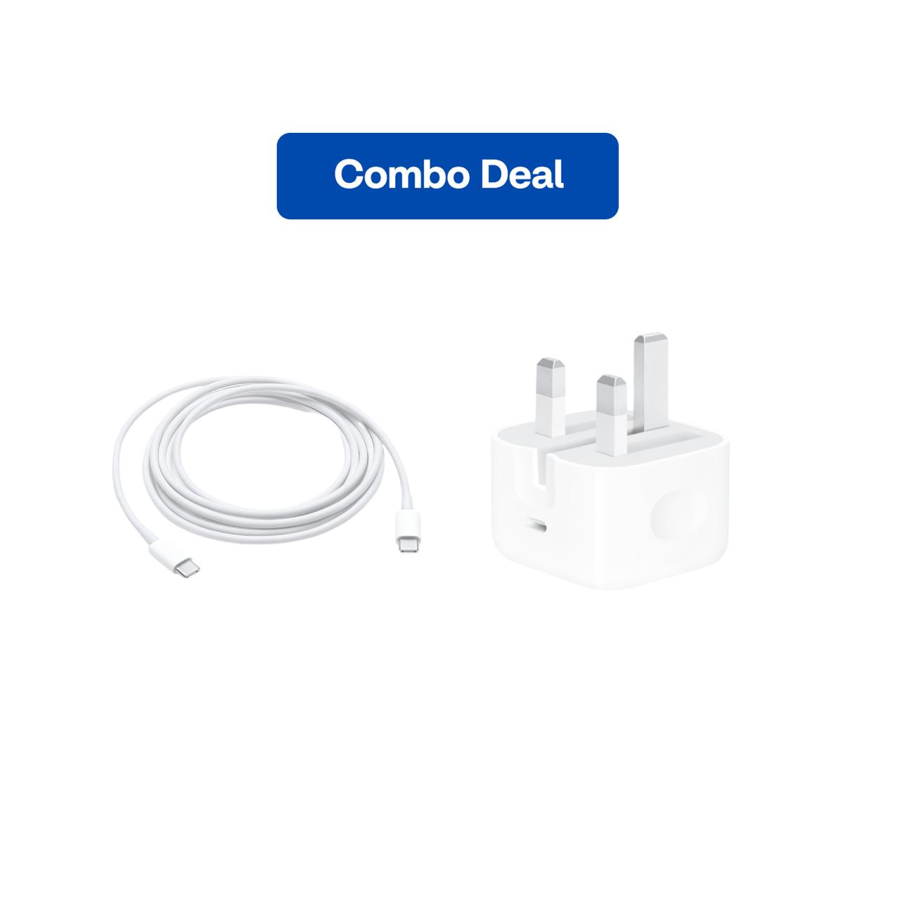 Apple 20W USB-C Adapter + USB-C Charge Cable (60W)