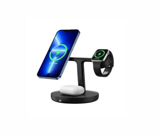 BS-W527 | Baseus Swan 3 in 1 Wireless Magnetic Charging Bracket - Black