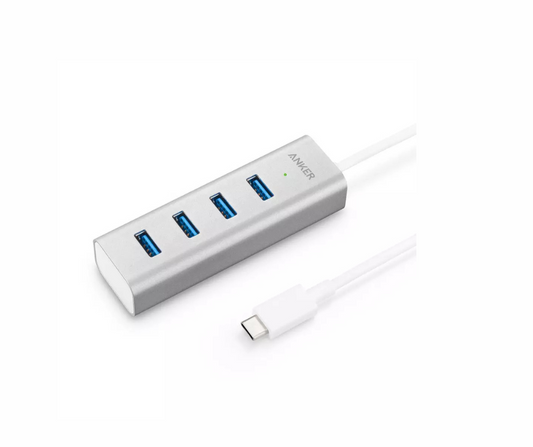 A8305 | Anker USB-C To 4 Ports USB 3.0 Hub - Silver