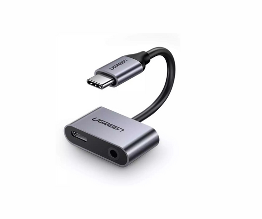 50596 | Ugreen 2 Ports USB-C + 3.5mm Audio Adapter