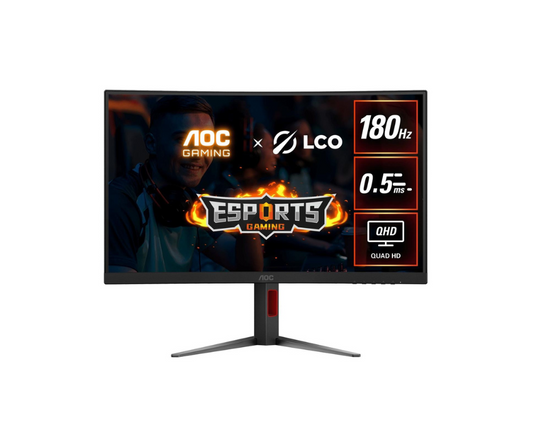 CQ27G4 | AOC 27" Curved Frameless Gaming LED Monitor - Black