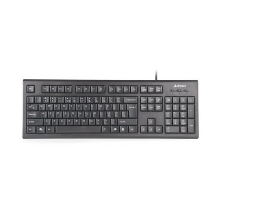 KR-85 | A4 Tech Comfort USB Wired Keyboard - Black